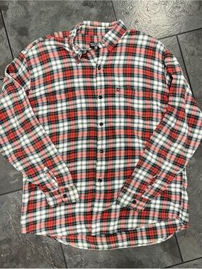 Ralph Lauren Red White and Green Plaid Button-Down Shirt